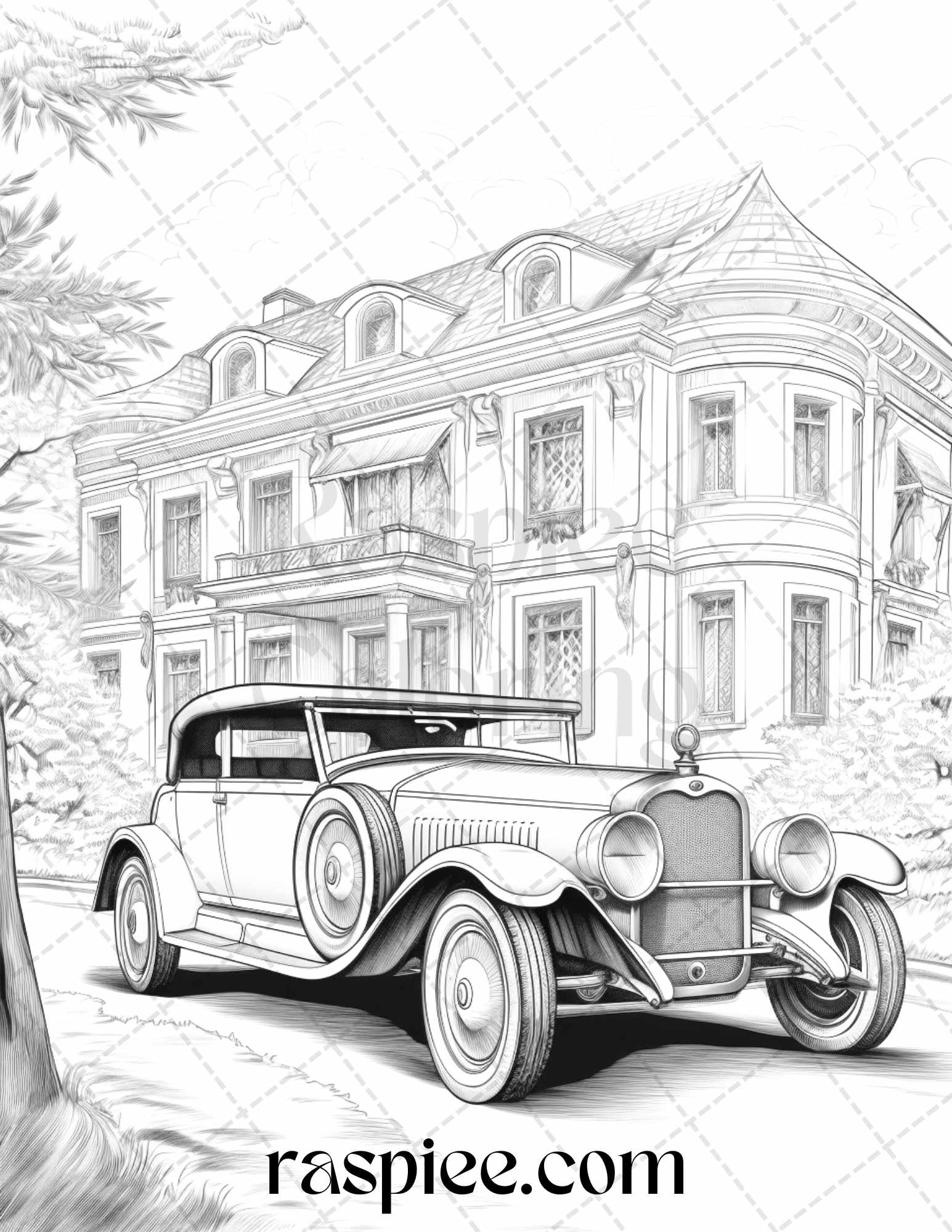 Antique Car, Drawing, Wallpaper Free Stock Photo - Public Domain Pictures